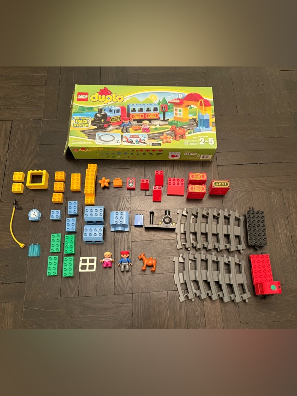 LEGO DUPLO 10507 My First Train Set Complete 52 Pieces Motorized Train